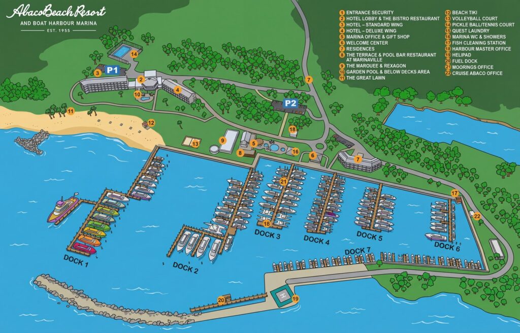 Карта отеля Your Abaco Beach Resort & Boat Harbour Marina Insider's Guide: Navigate Paradise Like a Pro
