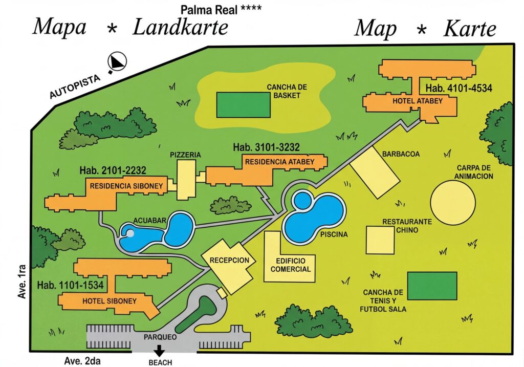 Карта отеля Unlocking Paradise: Your Ultimate Insider's Guide to Allegro Palma Real Resort Map & Layout