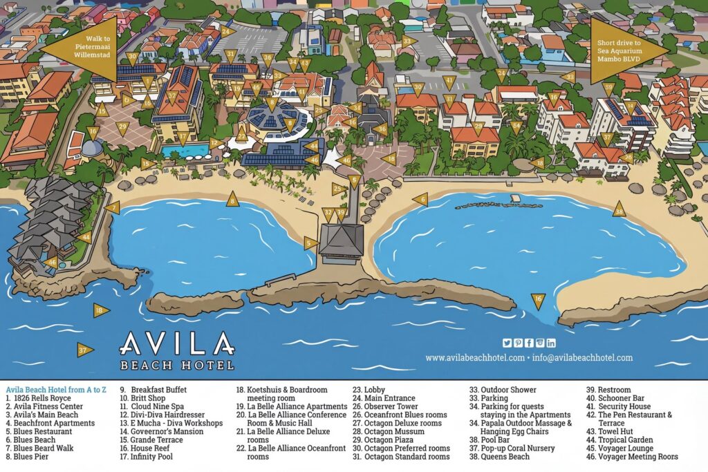 Карта отеля Unlock Paradise: Your Insider's Guide to Avila Beach Hotel's Layout & Hidden Gems