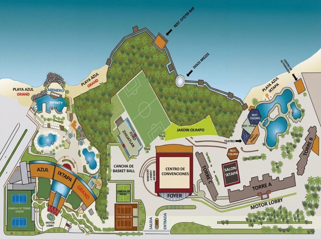 Карта отеля Azul Ixtapa Beach Resort Map Guide: Unlock Your Ultimate Coastal Escape & Find Your Perfect Spot!