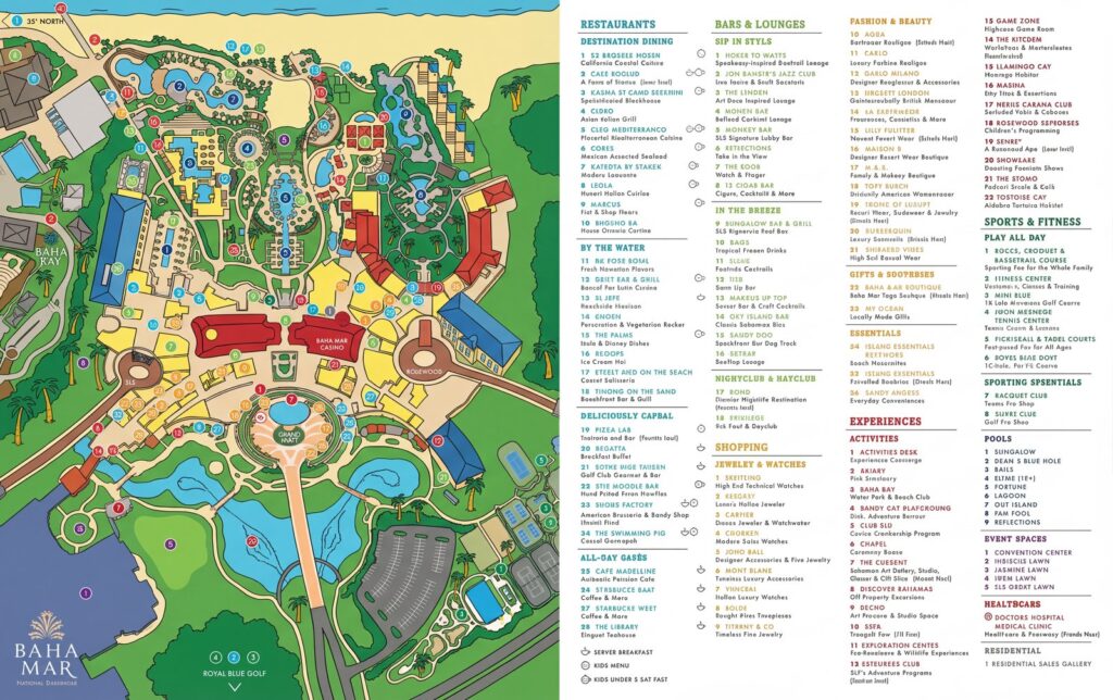 Карта отеля Baha Mar Resort Map Guide: Unlock Luxury, Serenity & Secret Pathways in Paradise