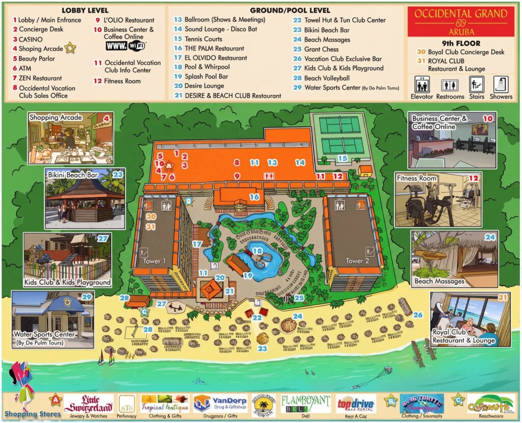 Карта отеля Barcelo Aruba Hotel Map: Your Insider's Guide to Paradise – Rooms, Logistics & Hidden Gems!