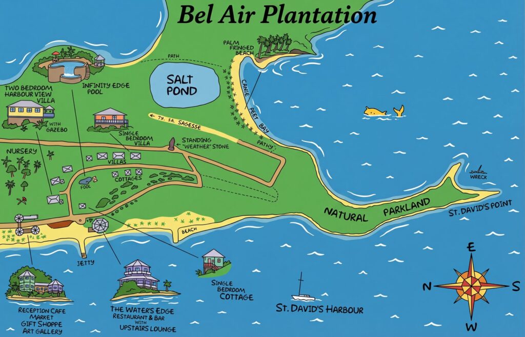 Карта отеля Unfold Your Dreams: An Insider's Guide to Bel Air Plantation Resort Layout & Hidden Gems