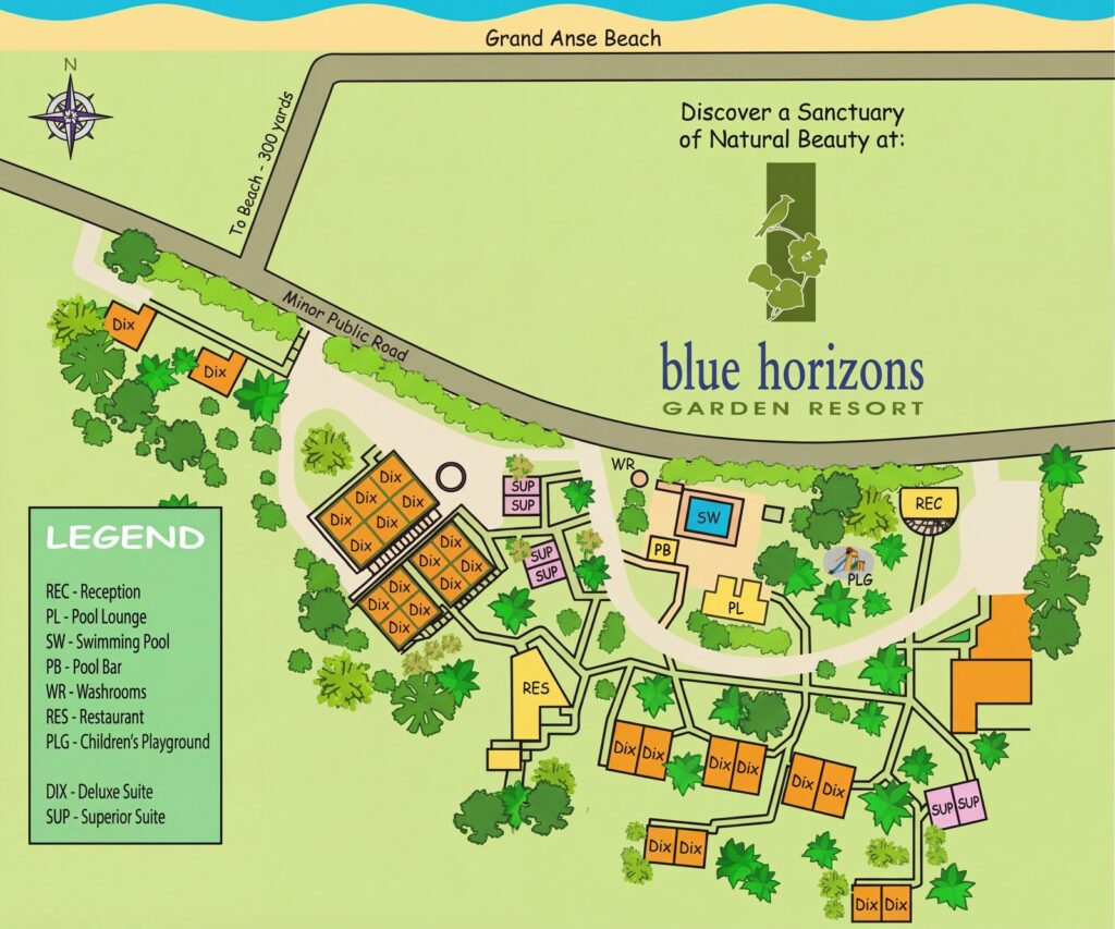 Карта отеля Unlocking Blue Horizons Garden Resort: Your Insider's Guide to a Tropical Sanctuary