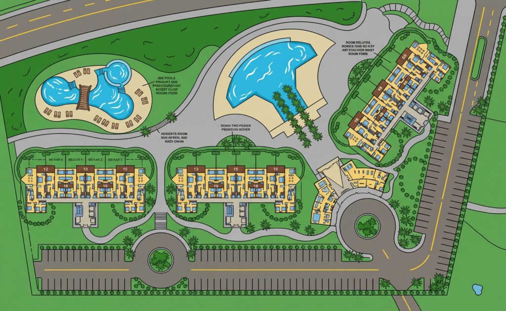 Карта отеля Blue Residences Aruba: Your Insider's Guide to the Perfect Island Escape & Resort Map Analysis