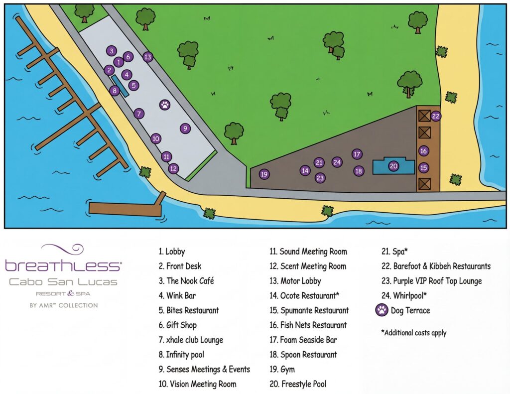 Карта отеля Breathless Cabo San Lucas Resort & Spa Map Guide: Unveiling Your Perfect Getaway!