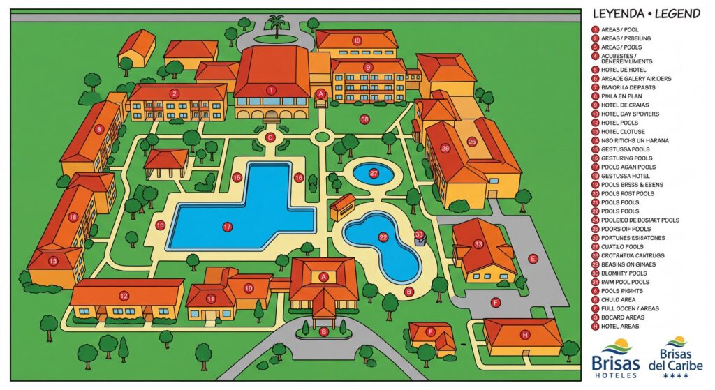 Карта отеля Brisas del Caribe Map Guide: Unlock Your Ultimate Varadero Escape!