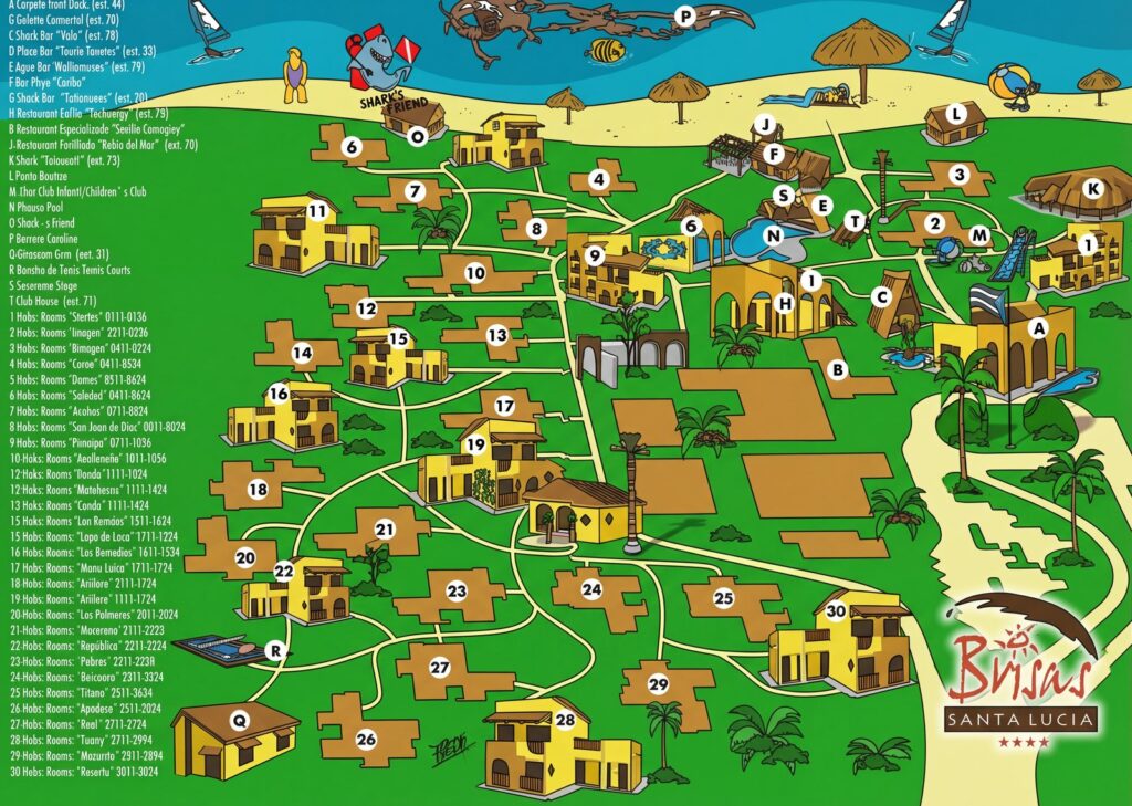 Карта отеля Brisas Santa Lucia Resort Map: Your Insider's Guide to Unforgettable Stays