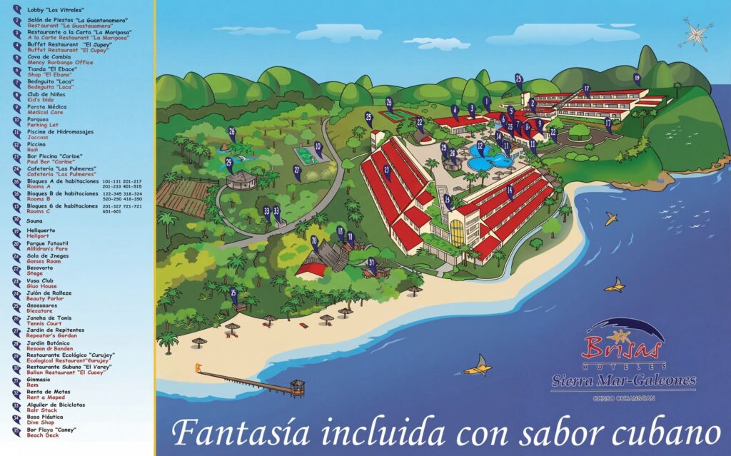 Карта отеля Brisas Sierra Mar: Your Ultimate Insider's Guide to the Cuban Dream Resort Map & Hidden Gems!
