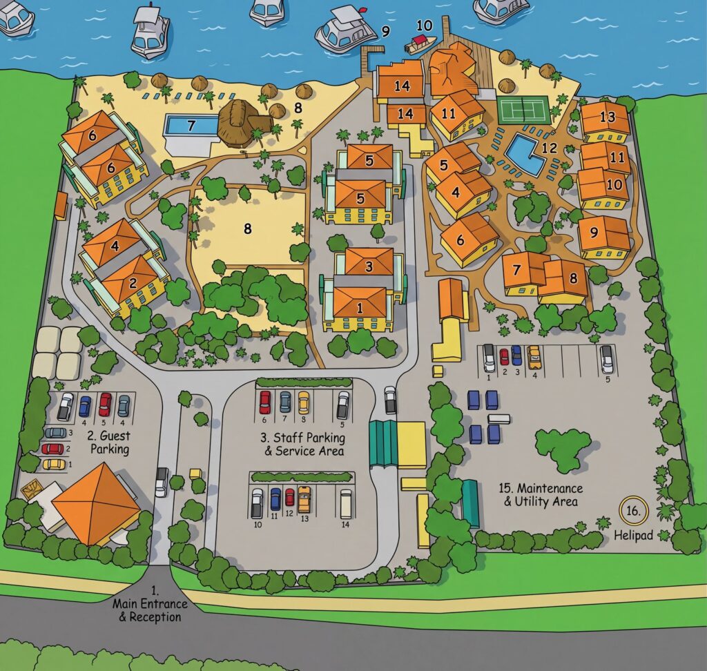 Карта отеля Unlocking Paradise: Your Buddy Dive Resort Map Guide & Insider Secrets
