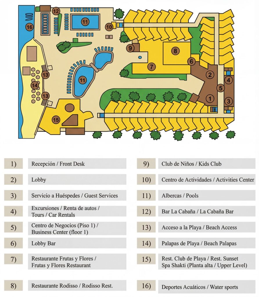 Карта отеля Unlock Paradise: Your Insider's Guide to Buenaventura Grand Hotel – Map & Layout Secrets