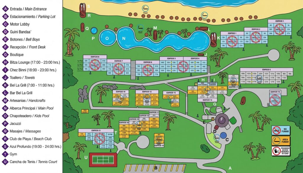 Карта отеля Camino Real Zaashila Resort Map Insider: Unlocking Your Perfect Zaashila Stay!