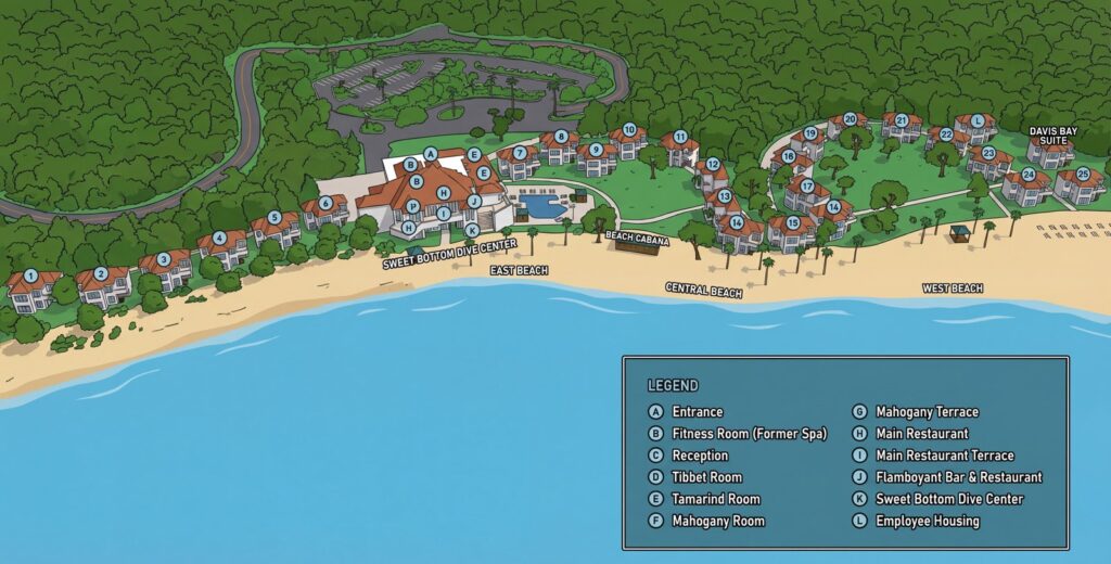Карта отеля Carambola Beach Resort St Croix: Your Ultimate Insider's Map & Room Guide!