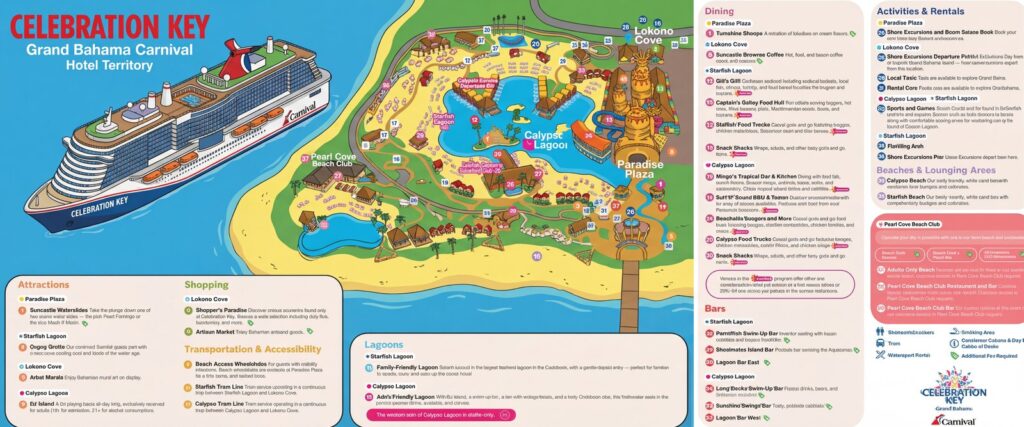 Карта отеля Carnival Celebration Key: Your Ultimate Insider's Map & Guide