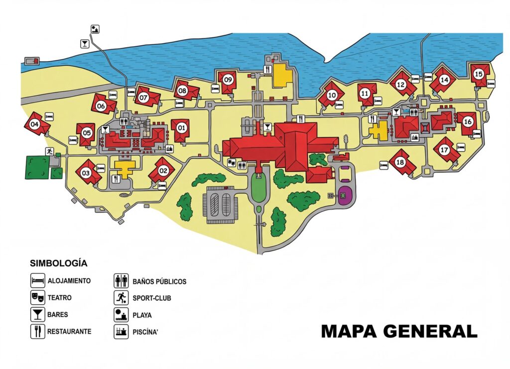Карта отеля Unlock Your Perfect Stay: An Insider's Guide to Casa Del Mar Hotel & Resort Layout
