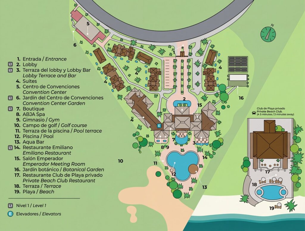 Карта отеля Casa Velas Insider's Guide: Navigate Your Luxury Escape with Our Exclusive Resort Map Analysis