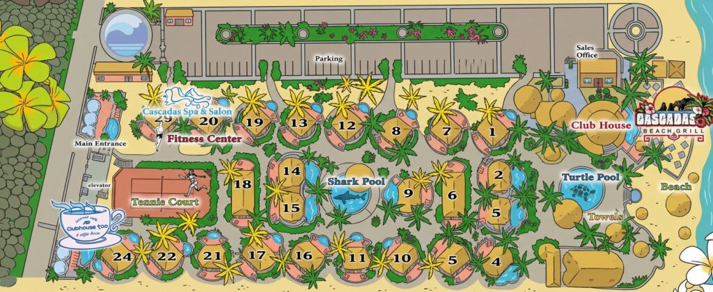 Карта отеля Unveiling Paradise: Your Insider's Guide to Club Cascadas De Baja – Navigate Your Dream Vacation!