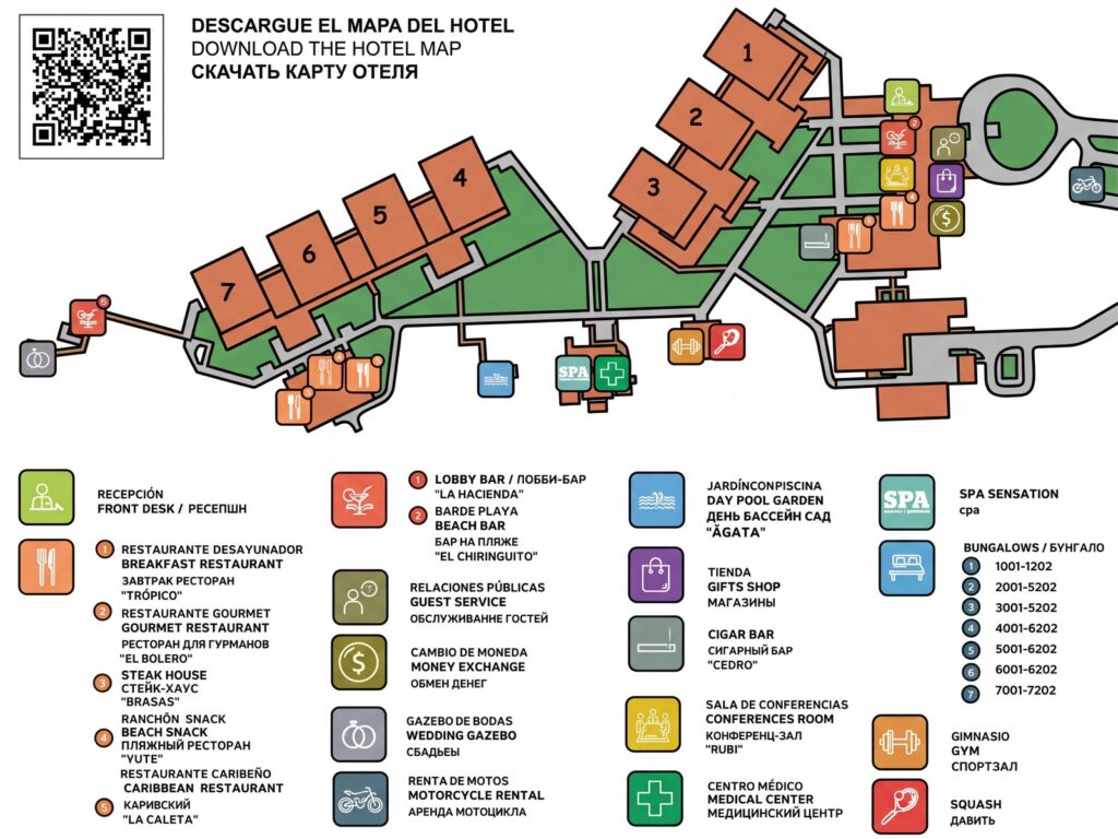 Карта отеля Unlocking Paradise: Your Ultimate Coral Level At Iberostar Selection Esmeralda Resort Map Guide