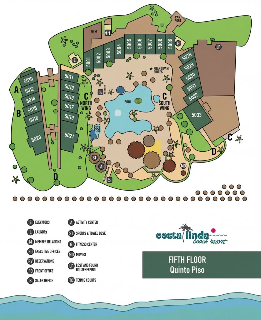Карта отеля Costa Linda Beach Resort 5th Floor: Your Ultimate Insider's Guide to Navigating Paradise