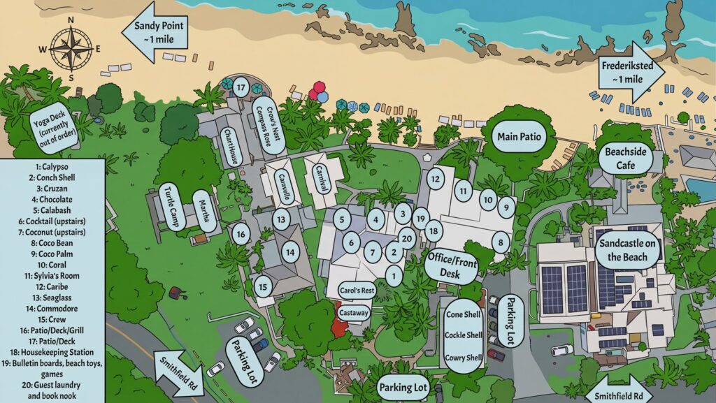 Карта отеля Cottages By The Sea: Your Ultimate Insider's Guide to a Tropical Paradise (Hotel Map Analysis & Best Stays)