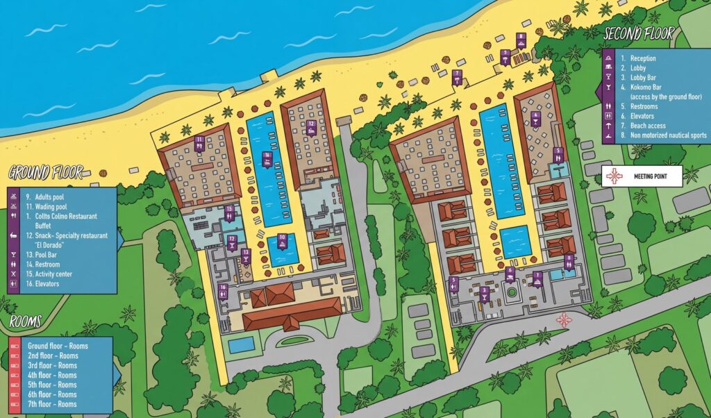 Карта отеля Decameron La Marina Resort Map Guide: Uncover Best Rooms & Secret Spots!