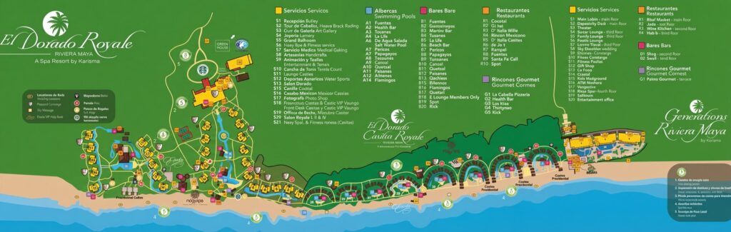 Карта отеля El Dorado Royale Resort Map Guide: Navigate Paradise & Unlock Hidden Gems!