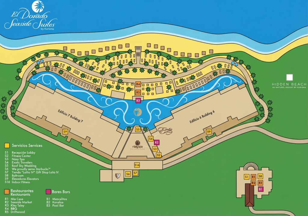 Карта отеля El Dorado Seaside Suites Map Insider Guide: Unlock Your Perfect Riviera Maya Escape!