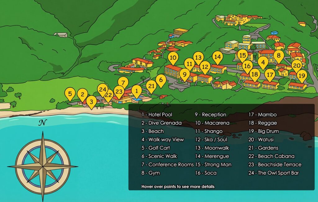 Карта отеля Flamboyant Hotel Insider's Guide: Master Your Resort Map & Unlock Paradise!