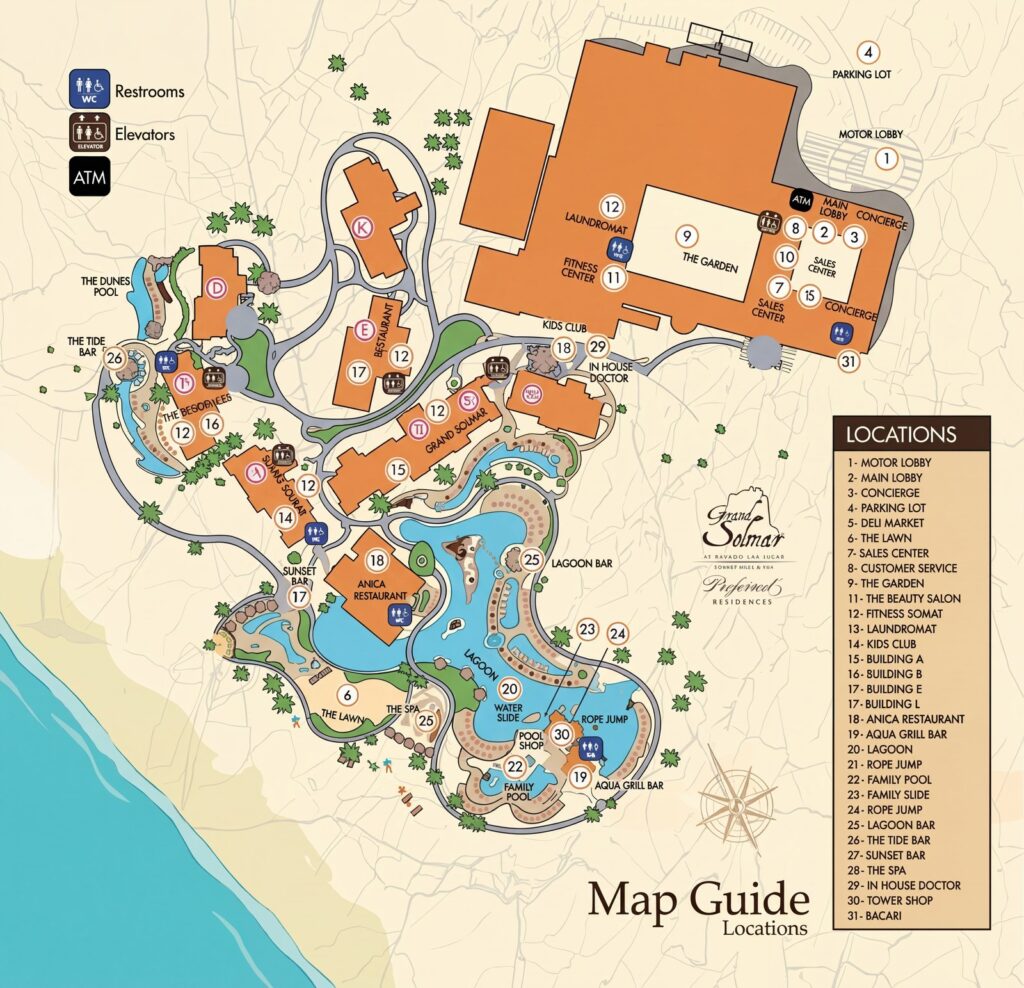 Карта отеля Grand Solmar At Rancho San Lucas: Your Insider Map to Paradise & Perfect Stays!