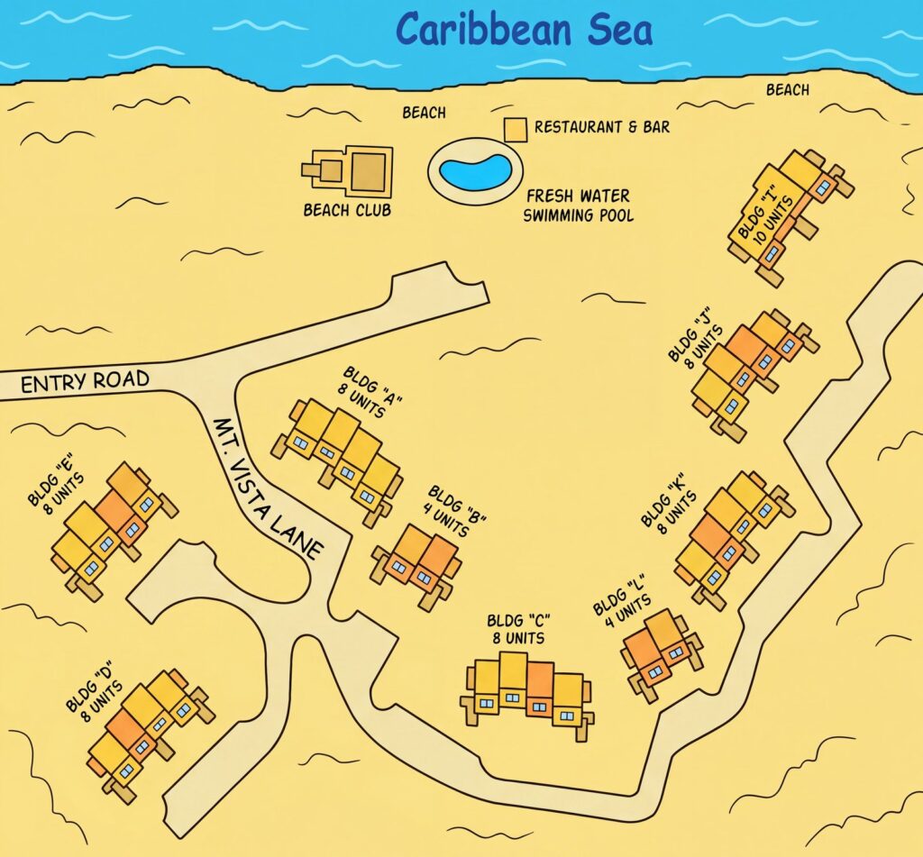 Карта отеля Gentle Winds Resort Map: Insider Hotel Layout Guide & Best Rooms