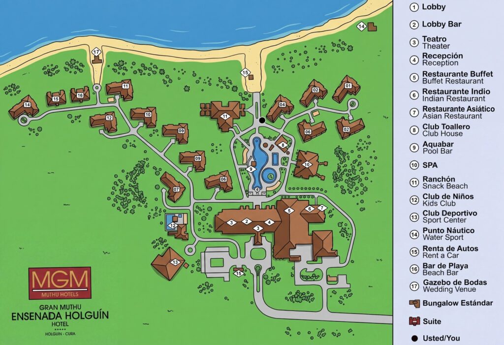 Карта отеля Gran Muthu Ensenada Resort Map Analysis: Best Rooms & Unofficial Layout Guide