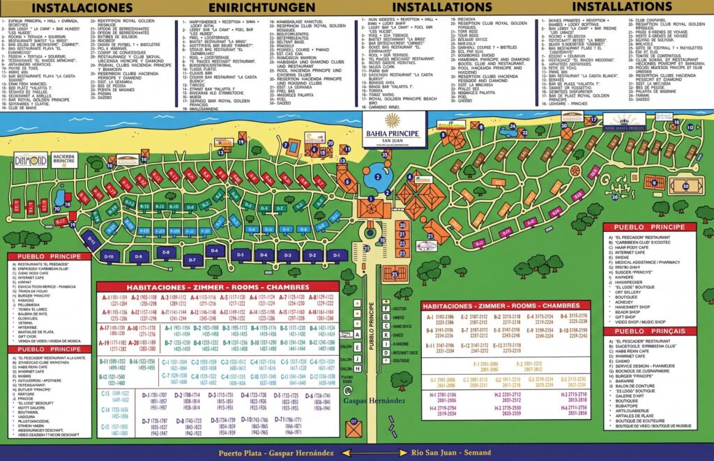 Карта отеля Grand Bahia Principe San Juan Resort Map & Insider Guide: How to Pick the Best Room