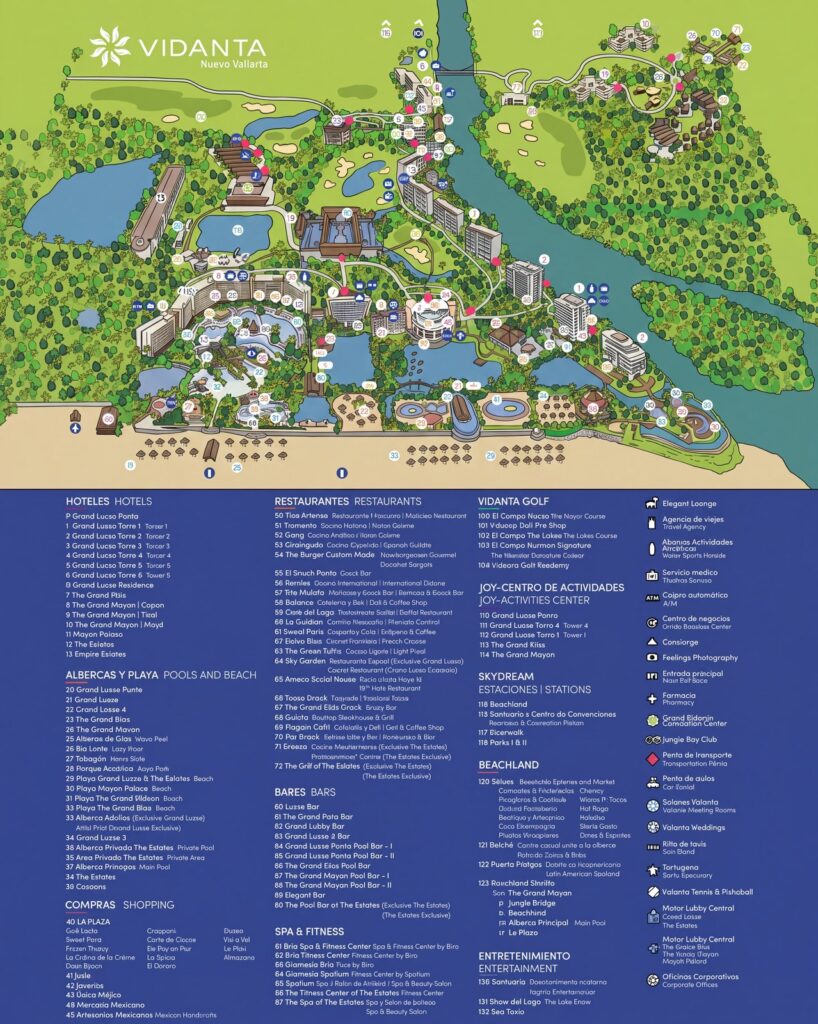 Карта отеля The Ultimate Grand Luxxe At Vidanta Nuevo Vallarta Map Guide: Secrets, Layout & Best Rooms