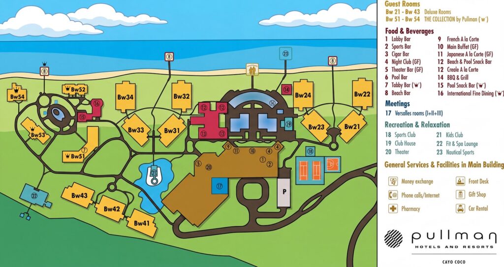 Карта отеля Gran Marena Cayo Coco Map Guide: Room Selection, Renovations & Insider Tips