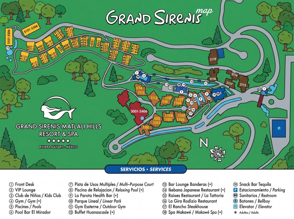 Карта отеля Grand Matlali Riviera Nayarit Map Guide: Room Selection, Renovations & Insider Tips