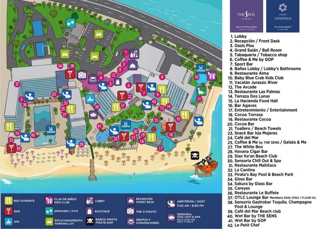 Карта отеля [Grand Oasis Palm And Oasis Palm Map Guide: Room Selection, Renovations & Insider Tips]