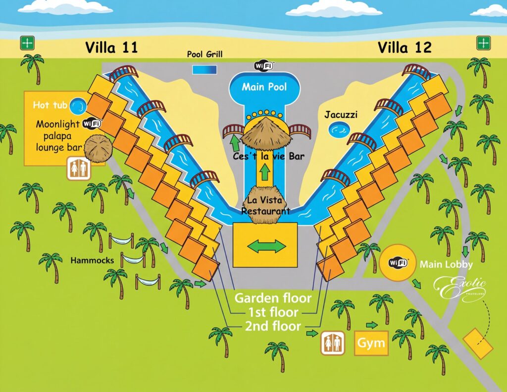 Карта отеля Hidden Beach Au Naturel Resort By Karisma Map Guide: Room Selection, Renovations & Insider Tips