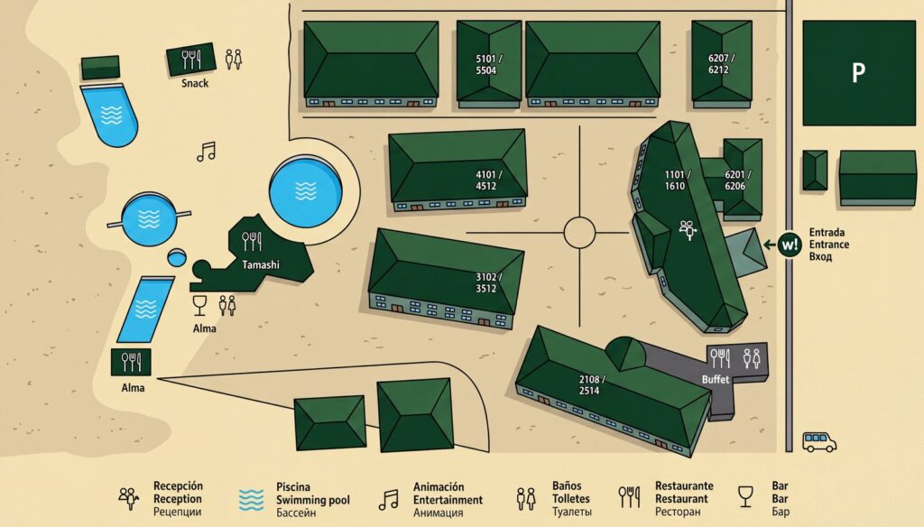 Карта отеля [Hm Alma De Bayahbe Map Guide: Room Selection, Renovations & Insider Tips]